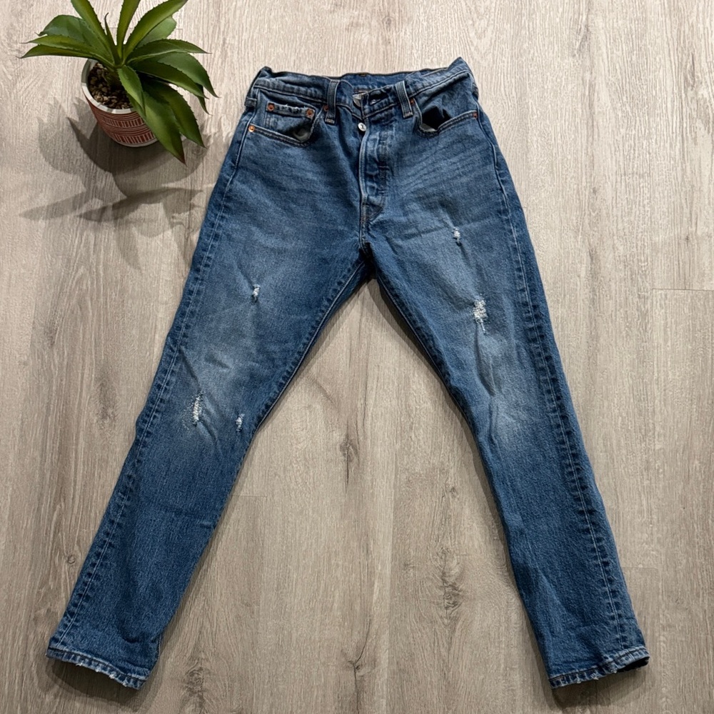 Stylish Men's Skinny Blue Jeans